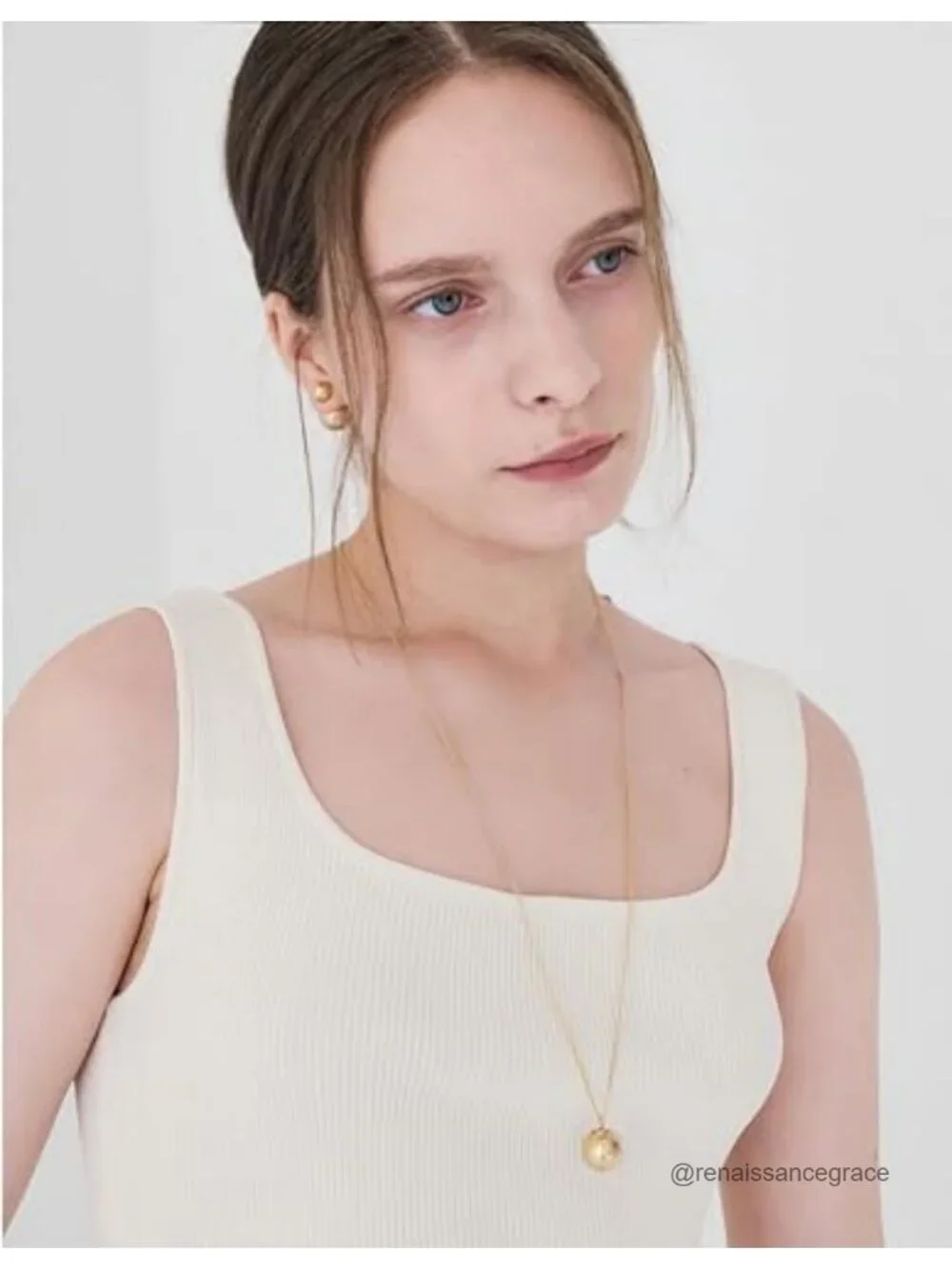 18K Gold Plated Pendant Long Chain Necklace Fashion Jewelry